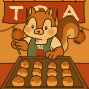タコとリス